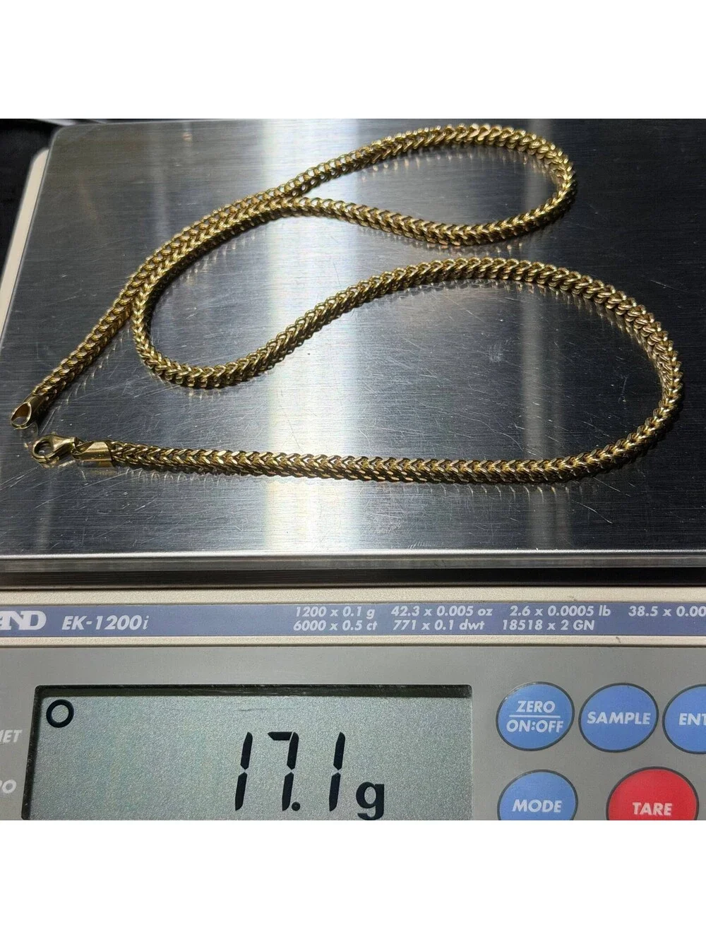 Jewelry 10k Yellow Gold Franco link 24.25” Chain Necklace